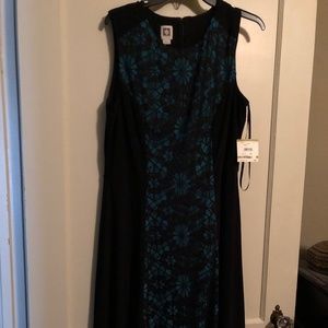 Womens Anne Klein black sleeveless dress